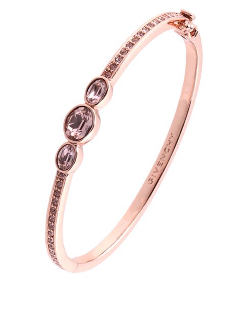 givenchy rose gold bangle|givenchy bracelet with swarovski stones.